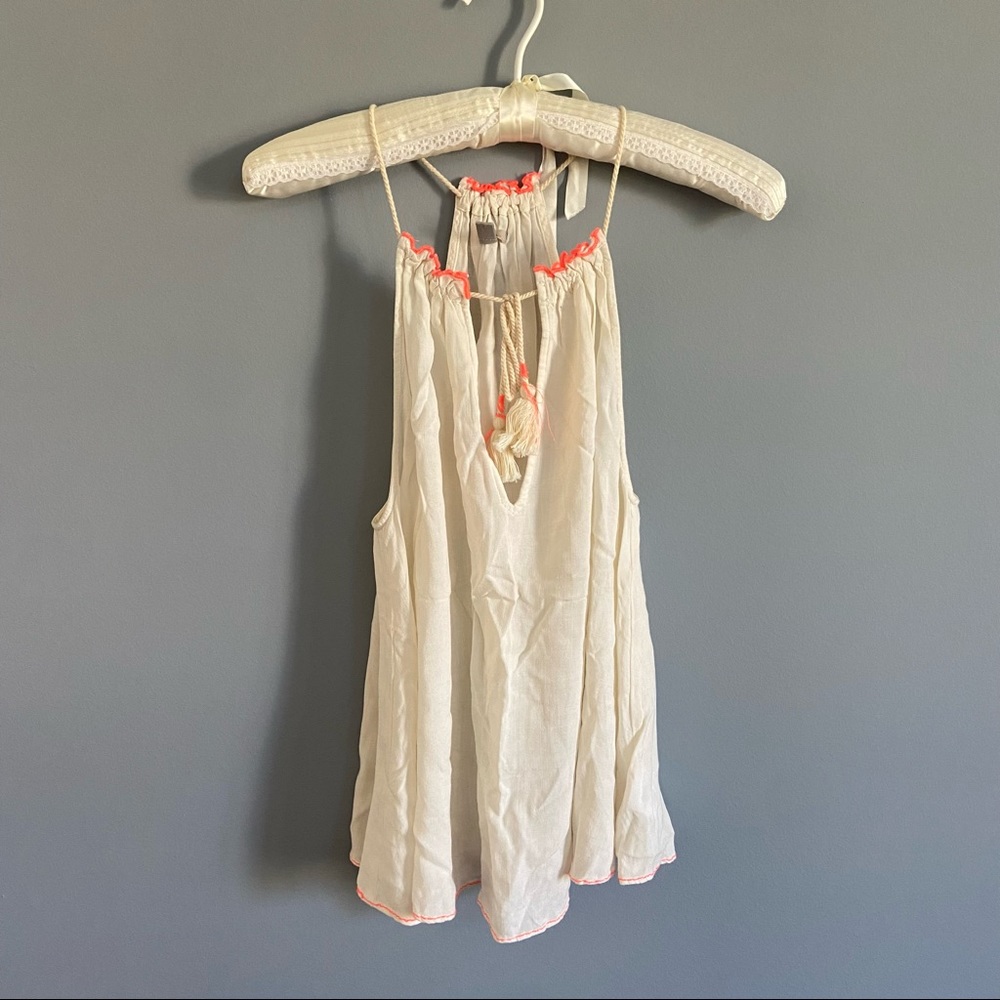 Urban Outfitters Off White Sleeveless Top